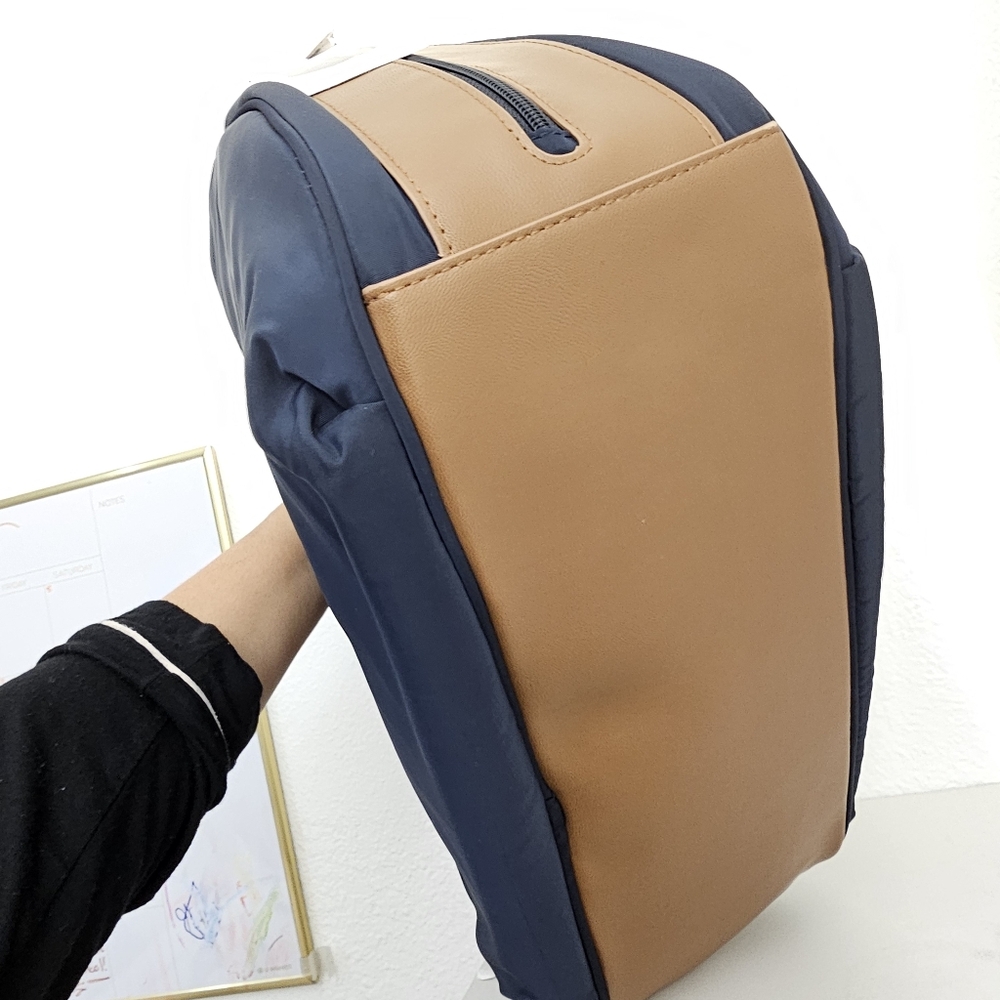 Skip Hop Navy Blue Zip Up Baby Diaper Bag With Stroller Straps NWT With Gold Zip - Picture 14 of 16